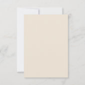 Cream Gold Florale Hochzeit Save The Date (Rückseite)