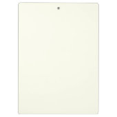 Cream Gold Monogram Personalisierter Name Luxusges Klemmbrett (Rückseite)