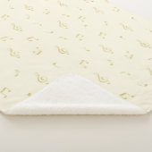 Cream Gold Music Notes   Sherpadecke (3/4)