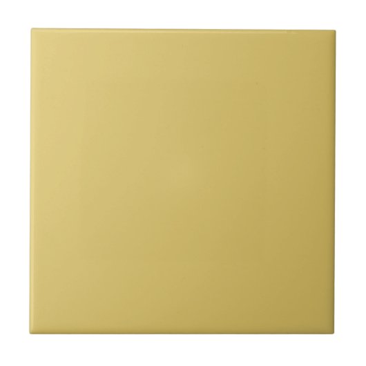 Cream Gold Solid Color Fliese (Vorderseite)