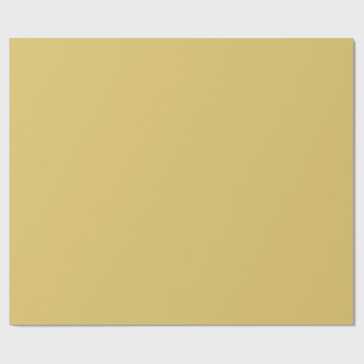 Cream Gold Solid Color Geschenkpapier (Flach)