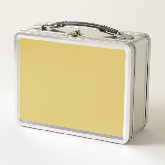 Cream Gold Solid Color Metall Brotdose (Vorderseite)
