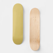 Cream Gold Solid Color Skateboard (Vorderseite)