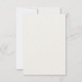 Cream Gold Text Boho Wedding RSVP Karte (Rückseite)