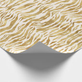 Cream Gold Zebra Print      Geschenkpapier (Ecke)