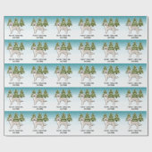 Cream Golden Retriever Dog Custom Text Geschenkpapier (Flach)