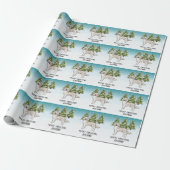 Cream Golden Retriever Dog Custom Text Geschenkpapier (Ungerollt)