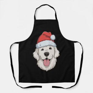 Cream Golden Retriever Liebhaber Weihnachten Santa Schürze