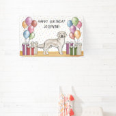 Cream Golden Retriever Niedlich Hund farbenfroh Ge Banner (InSitu)