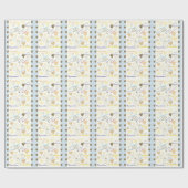 Cream Graffiti Style Duschgeschenk Wrap Geschenkpapier (Flach)