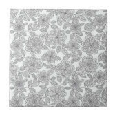 CREAM-GRAY-FLORAL FLIESE (Vorderseite)
