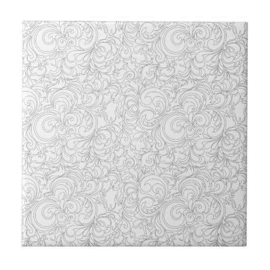 CREAM-GRAY-SWIRLS FLIESE (Vorderseite)