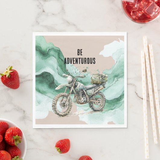 Cream Green Motorrad-Abenteuer Serviette (Beispiel)