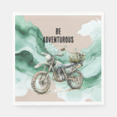 Cream Green Motorrad-Abenteuer Serviette (Vorderseite)