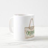 Cream Green Organic Bag Leaf Kaffeetasse (Vorderseite Links)