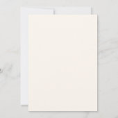 Cream Green Simple Illustriert Wedding Einladung (Rückseite)