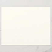 Cream & Green Vine Border Leistungszertifikat (Rückseite)