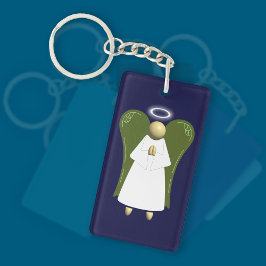 Cream Guardian Angel (beidseitig) Schlüsselanhänge Schlüsselanhänger