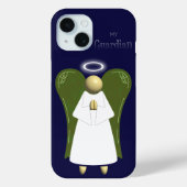 Cream Guardian Angel Case-Mate iPhone Hülle (Rückseite)