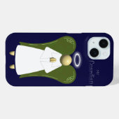 Cream Guardian Angel Case-Mate iPhone Hülle (Rückseite (Horizontal))