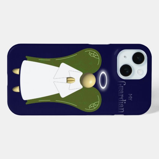 Cream Guardian Angel Case-Mate iPhone Hülle (Rückseite (Horizontal))