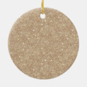 Cream Hearts Butterflies Christmas Keramik Ornament (Hinten)