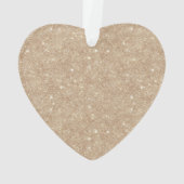Cream Hearts Butterflies Christmas Ornament (Rückseite)