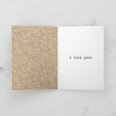 Cream Hearts Match Made in Heaven Gold Glitter Karte (Innenseite)