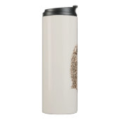 Cream Hedgehog Heart Love Thermosbecher (Nach links gedreht)