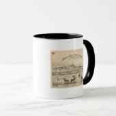 Cream Hill Stock Farm von Shoreham Vermont Tasse (VorderseiteRechts)