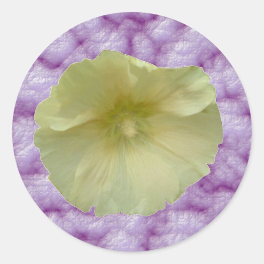 Cream Hollyhcok Sticker (Vorderseite)