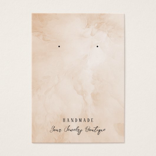 Cream Ivory Abstrakte Schmuckkarten sammeln (Vorderseite)