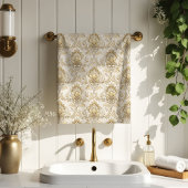 Cream Ivory Bath Towels Soft Victorian-Inspired Badhandtuch Set