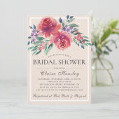 Cream Ivory Brautparty Einladung (Stehend Vorderseite)