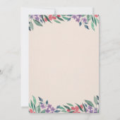 Cream Ivory Brautparty Einladung (Rückseite)