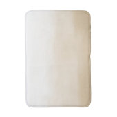 Cream Khaki White Ombre Wasserfarbe Badematte (Vorderseite Vertikal)