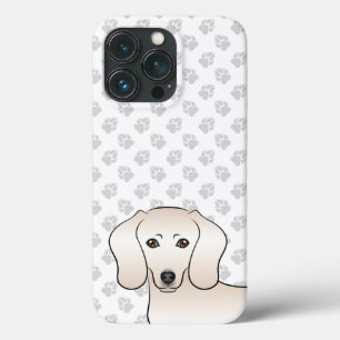 Cream Kurzhaar Dachshund Cartoon Hund Kopf & Pfote Case-Mate iPhone Hülle