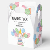 Cream Labradoodle Geburtstag Vielen Dank für Ihre Geschenkschachtel (Geöffnet)