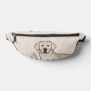 Cream Labrador Retriever Cartoon Labrador Dog Bauchtasche