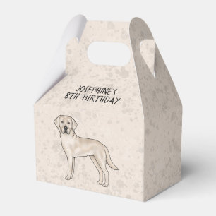 Cream Labrador Retriever Dog Custom Kindergeburtst Geschenkschachtel