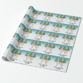Cream Labrador Retriever Dog Custom Text Geschenkpapier (Ungerollt)
