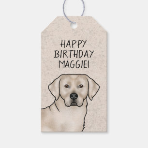 Cream Labrador Retriever Lab Hund Alles Gute zum G Geschenkanhänger