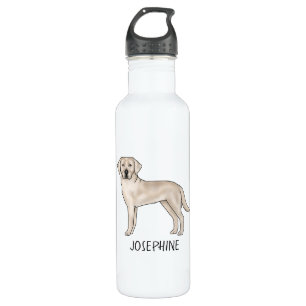 Cream Labrador Retriever Labrador Art Individuelle Edelstahlflasche