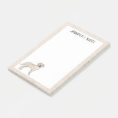 Cream Labrador Retriever Labrador Dog Individuelle Post-it Klebezettel (angewinkelt)