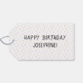 Cream Labrador Retriever Labrador Hund farbenfroh  Geschenkanhänger (Rückseite Horizontal)