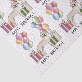 Cream Labrador Retriever Labrador Hund farbenfroh Seidenpapier (Ausschnitt)