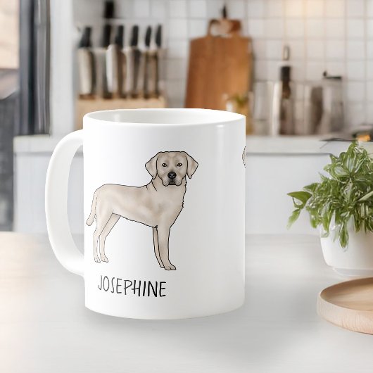 Cream Labrador Retriever Niedlich Labrador Dog Ind Kaffeetasse