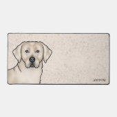 Cream Labrador Retriever Niedlich Labrador Dog Ind Schreibtischunterlage (Vorderseite)