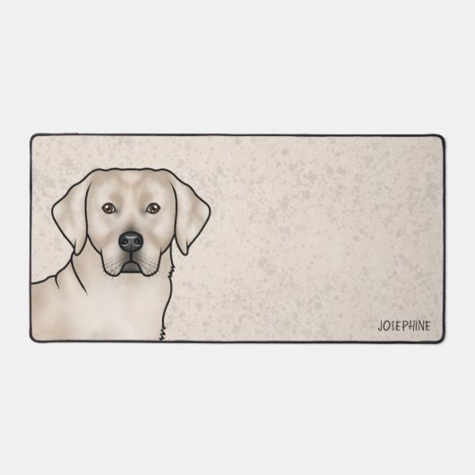Cream Labrador Retriever Niedlich Labrador Dog Ind Schreibtischunterlage (Vorderseite)