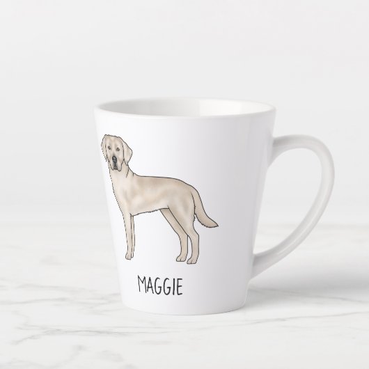 Cream Labrador Retriever Niedlicher Labrador Ihr N Milchtasse (Rechts)